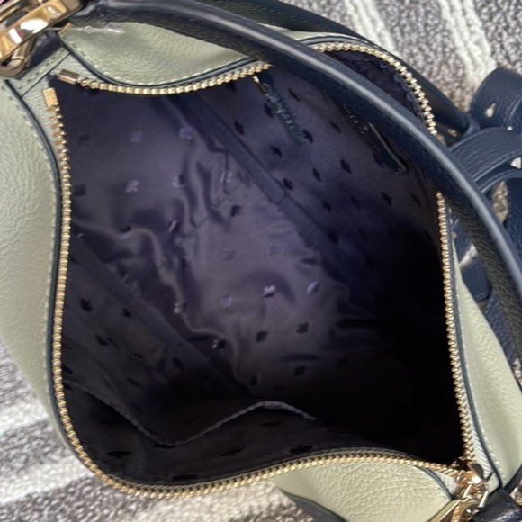 Kate Spade Pebbled Leather Crossbody Bag Light Pistachio Multi - Picture 7 of 16